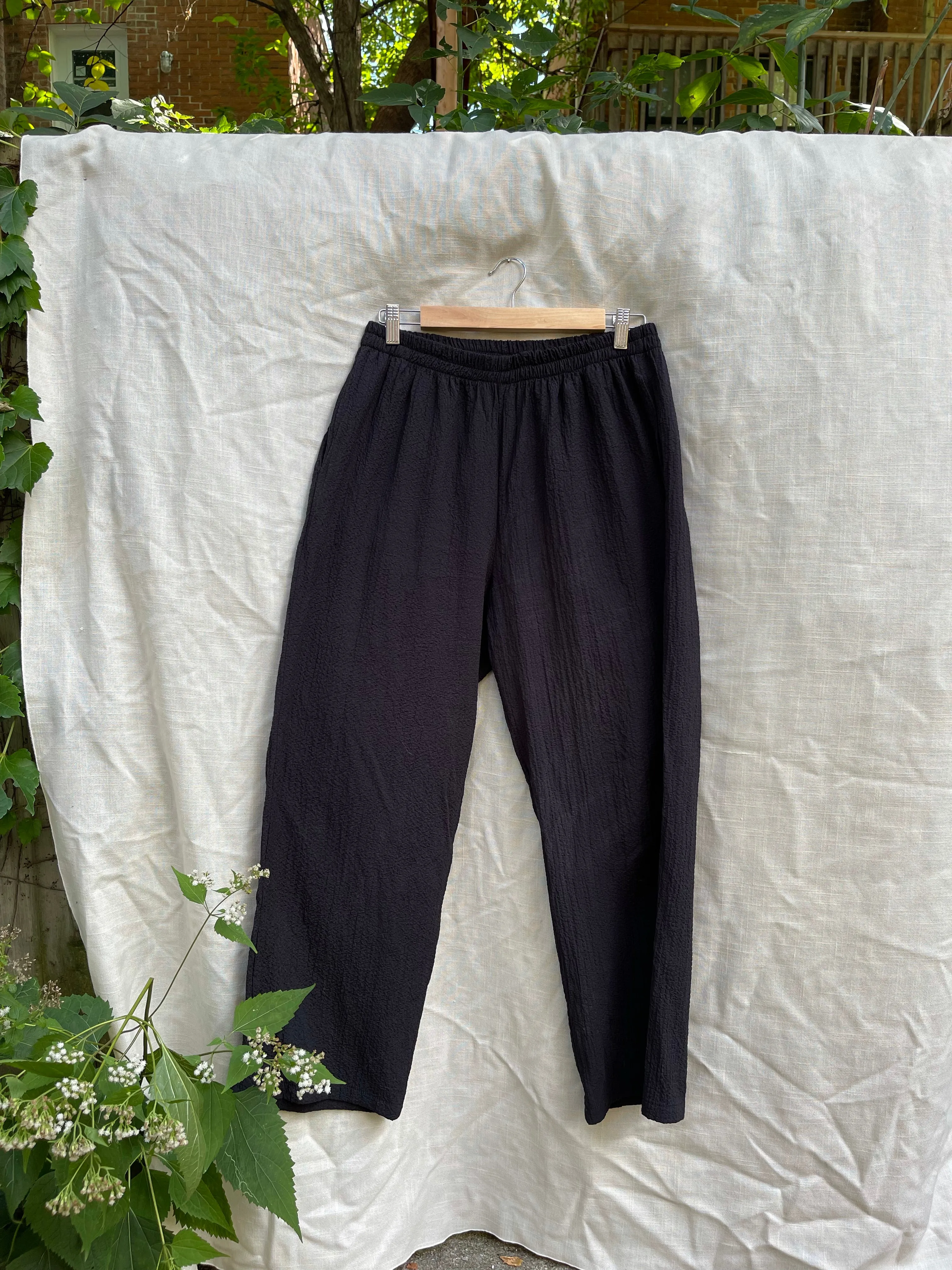 90s Black Highrise Casual Trousers S-L