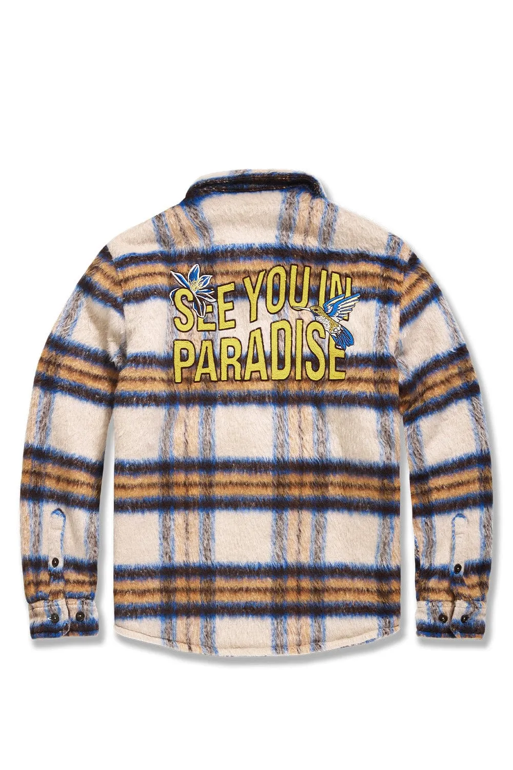 Big Men's See You In Paradise Flannel Shacket (Meadow)