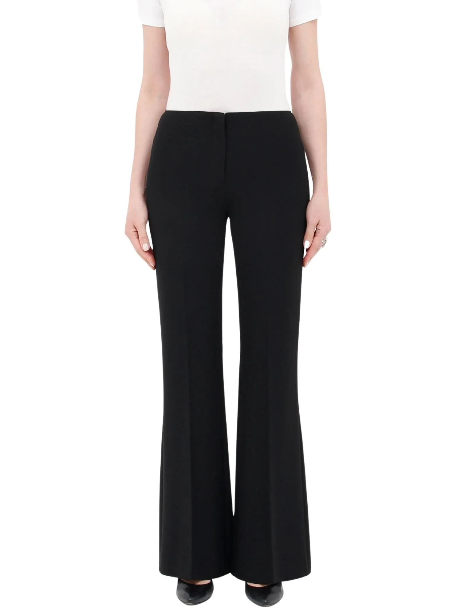 Black Bootcut Pants - High Waisted Flare Trousers - G-Line