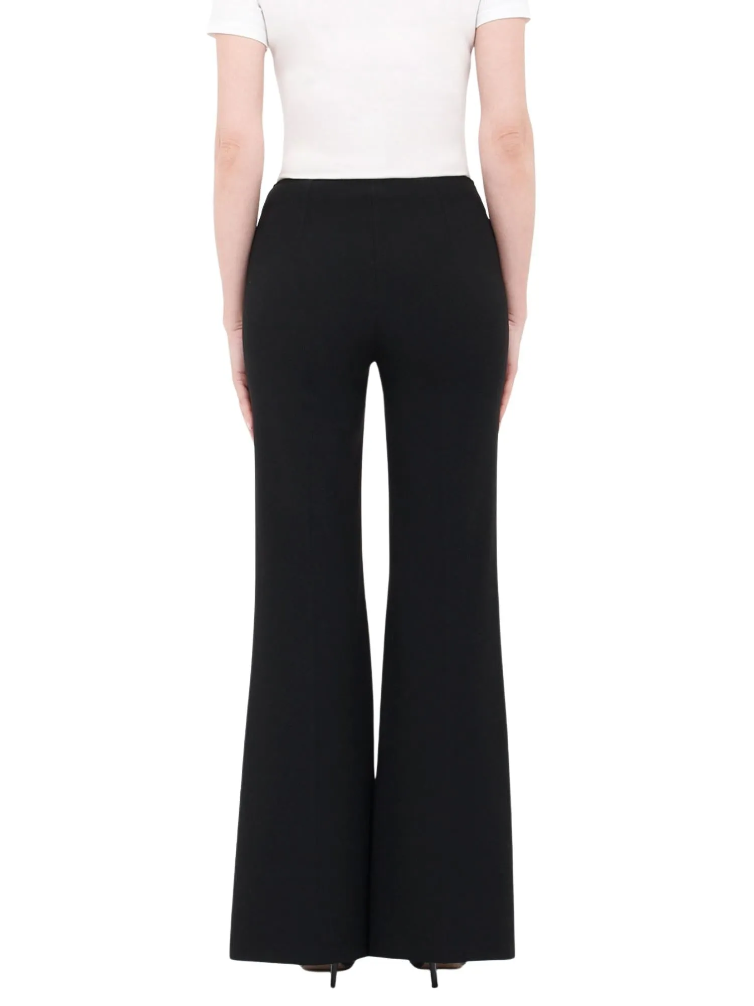 Black Bootcut Pants - High Waisted Flare Trousers - G-Line