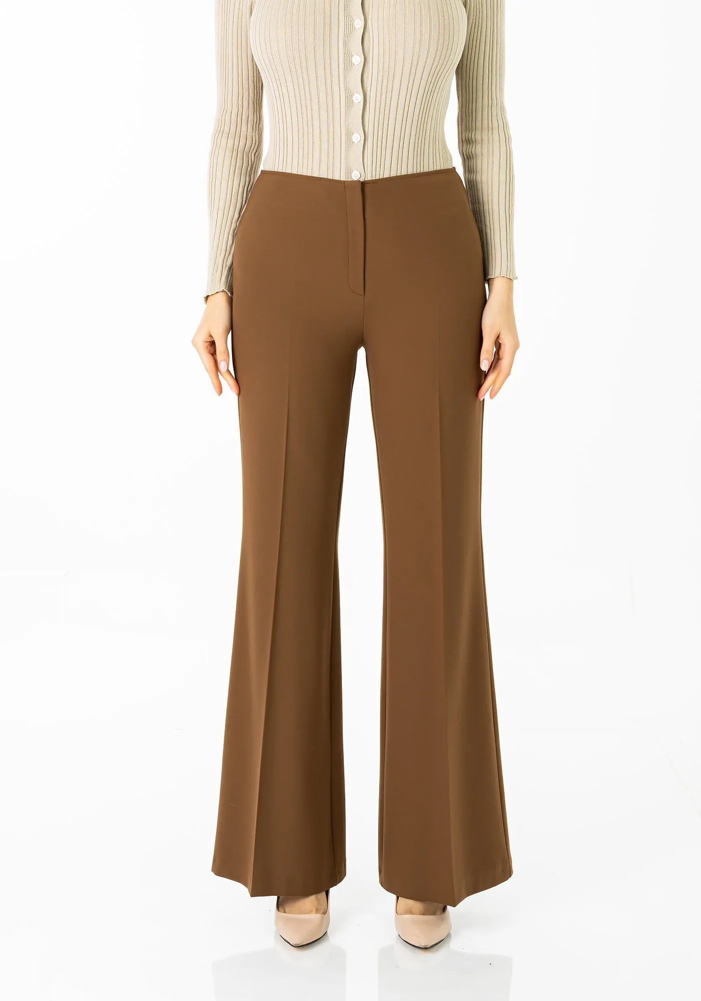 Bootcut Pants - High Waisted Flare Trousers - G-Line