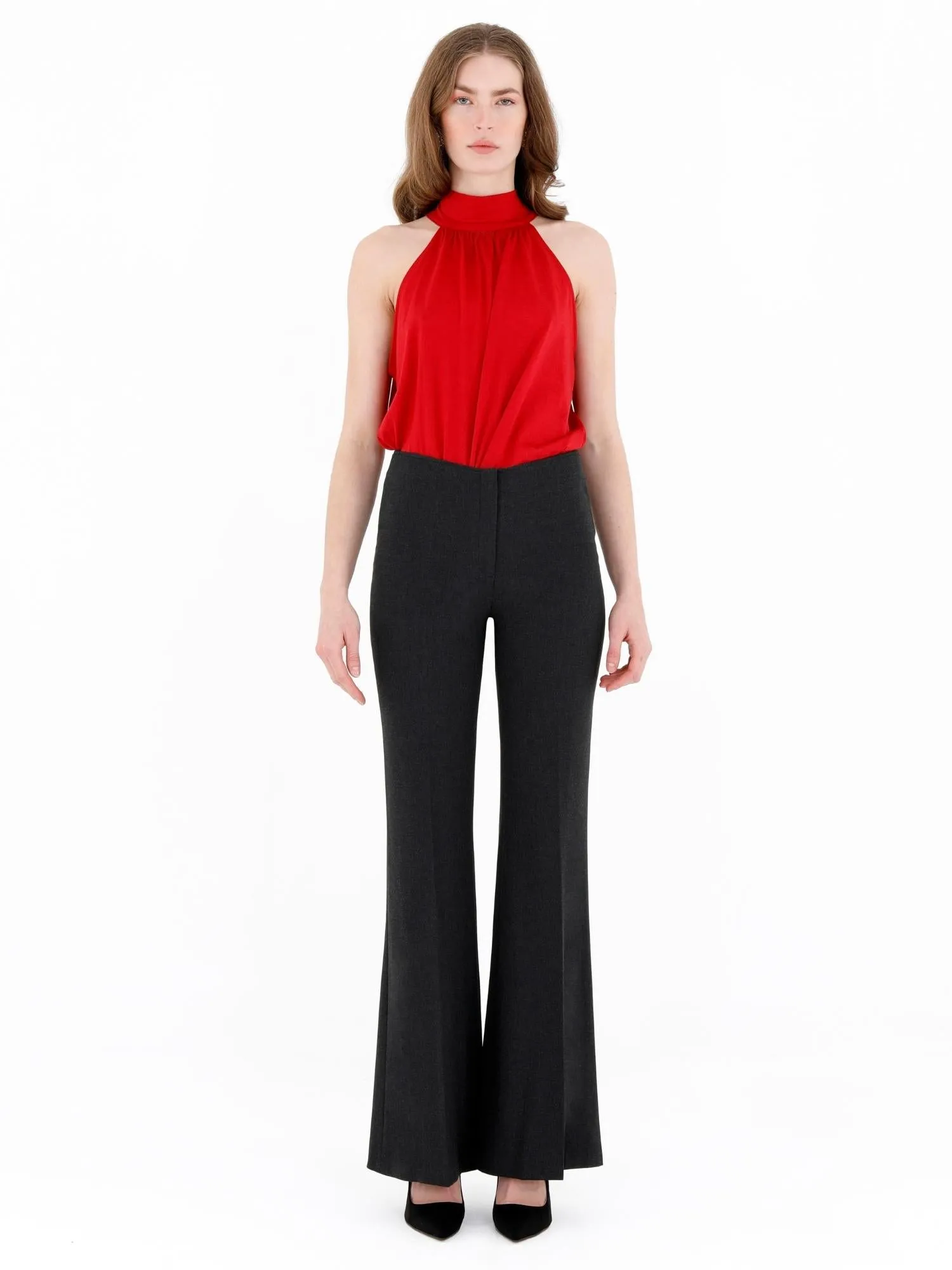 Bootcut Pants - High Waisted Flare Trousers - G-Line