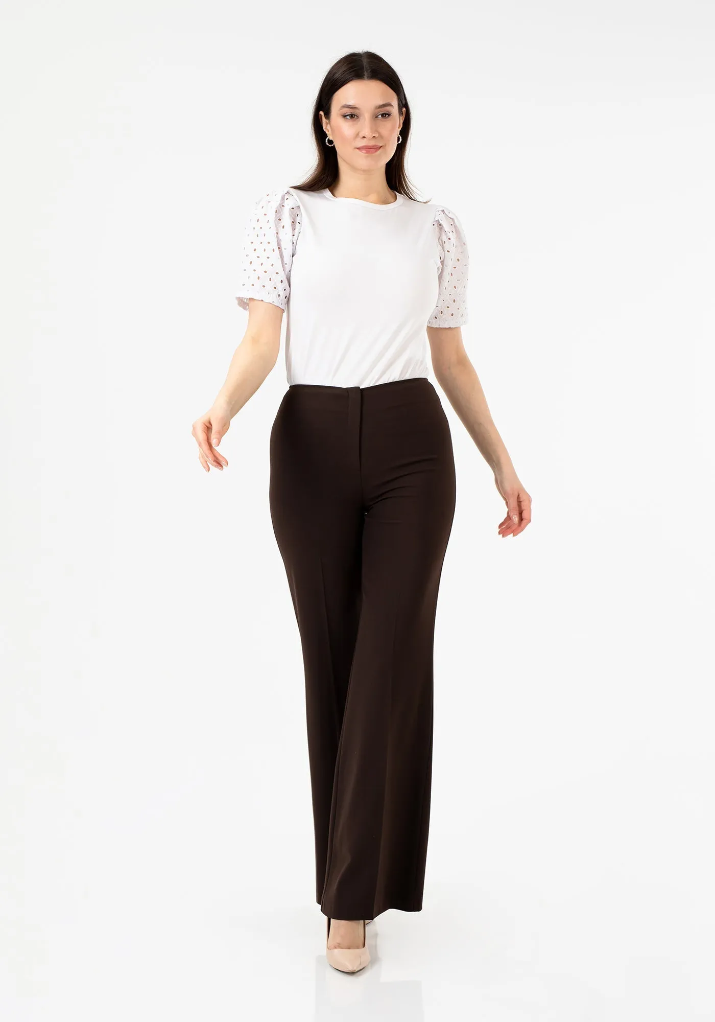 Bootcut Pants - High Waisted Flare Trousers - G-Line