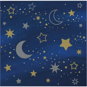 Bulk Starry Night Beverage Napkins (192 per Case)