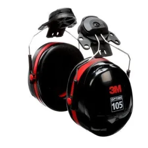 Clearance..Open Box: 3M PELTOR H10P3E Optime Hard Hat Attached Earmuffs. Each