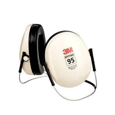 Clearance..Open Box..3M PELTOR H6B/V Optime 95 Earmuffs, behind-the-head (NRR: 21  21 dB. CSA Class). Each