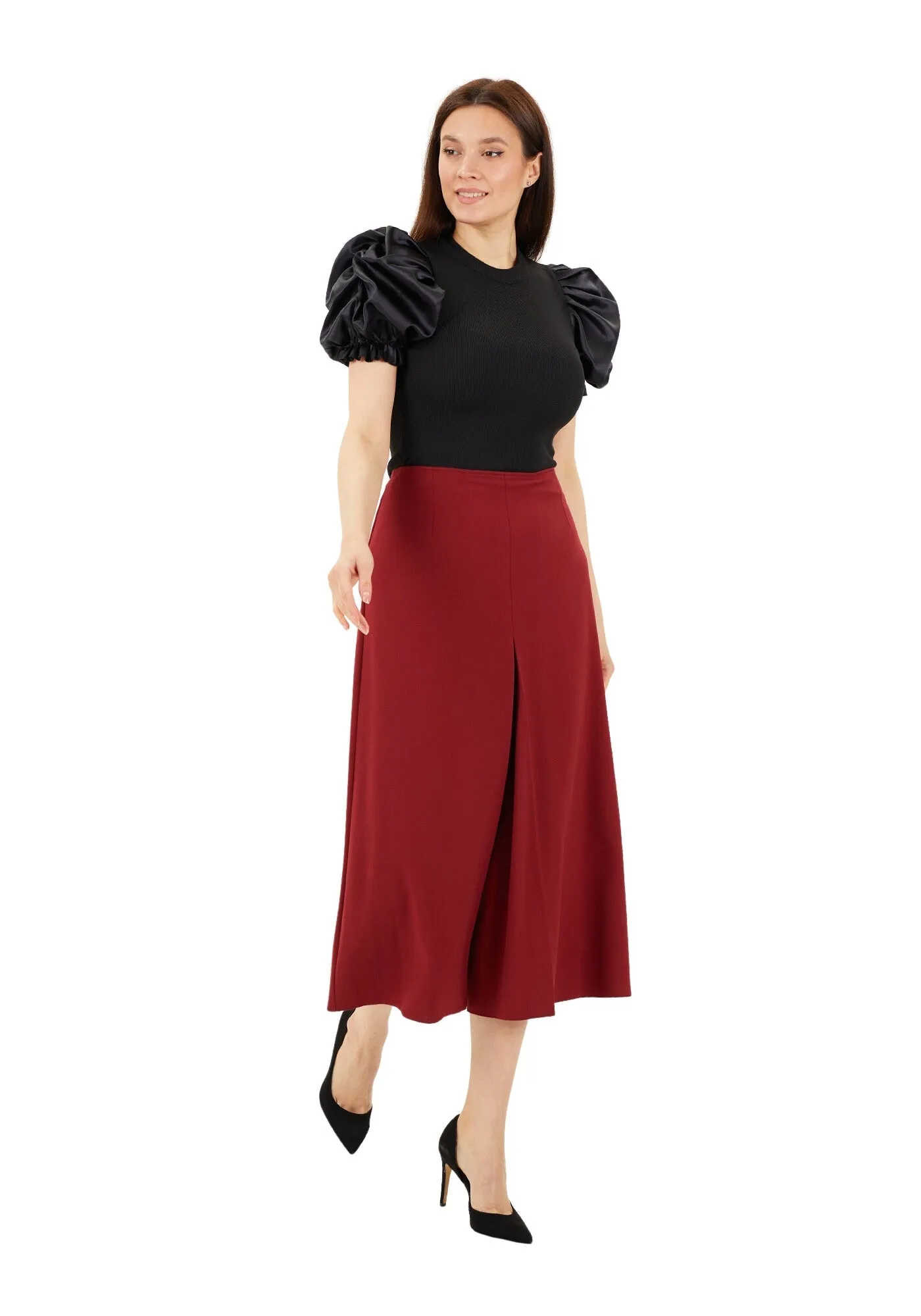 Cropped Palazzo Pants