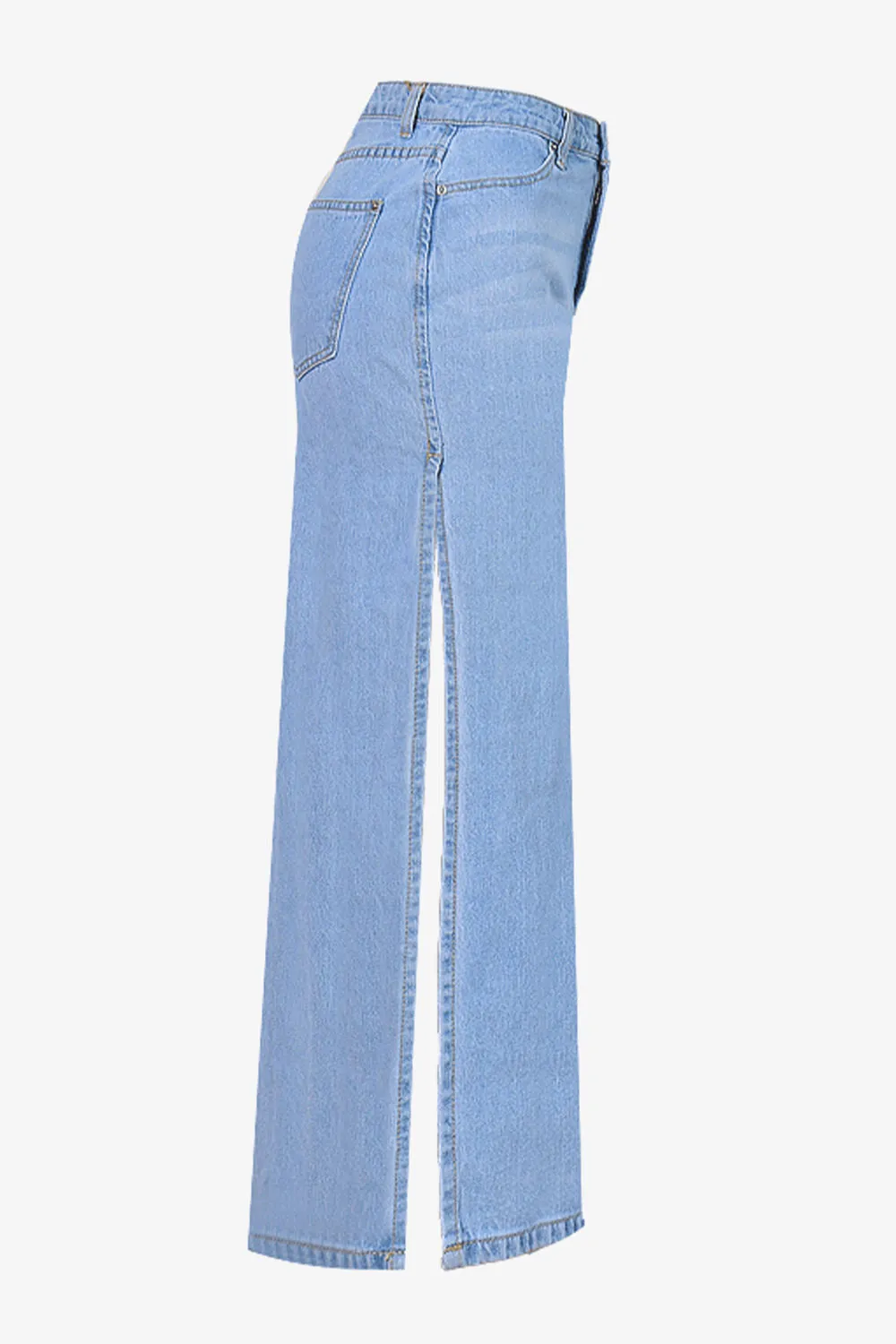 Cut-out Flares Denim Culottes