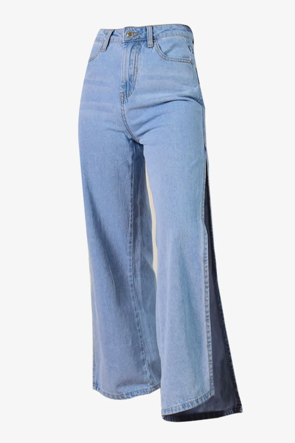 Cut-out Flares Denim Culottes