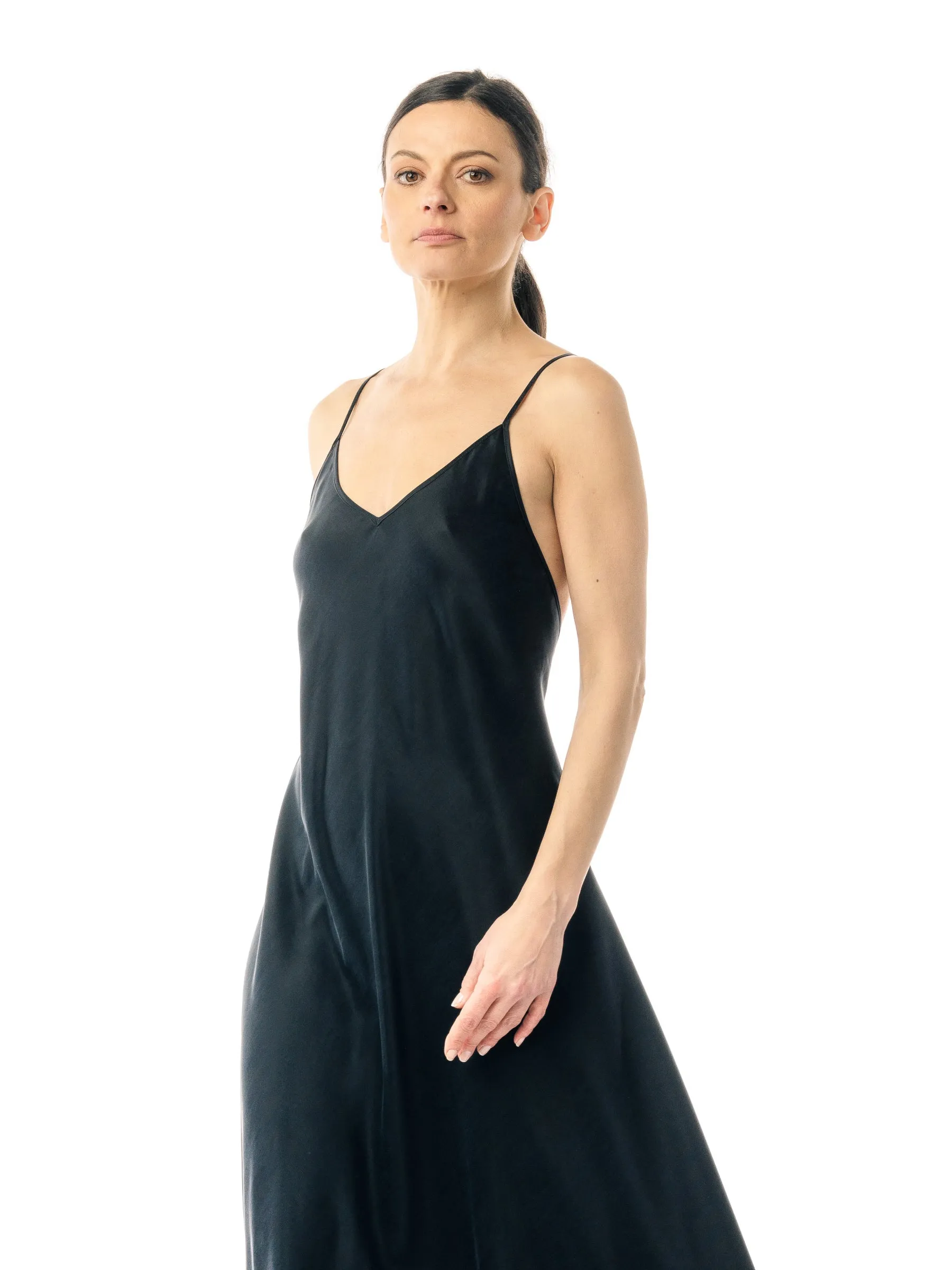 Ebony Cupro and EcoVero Slip Dress