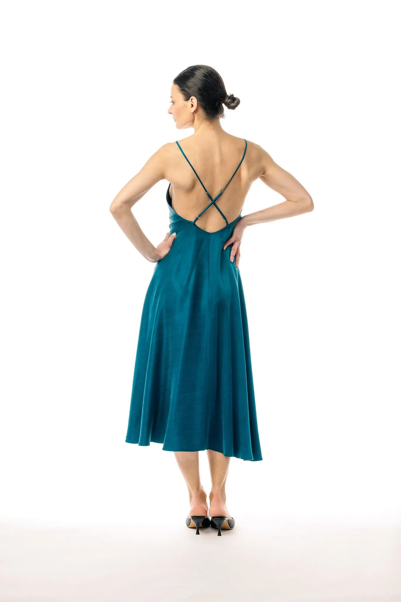 Esmeralda Cupro and EcoVero Slip Dress