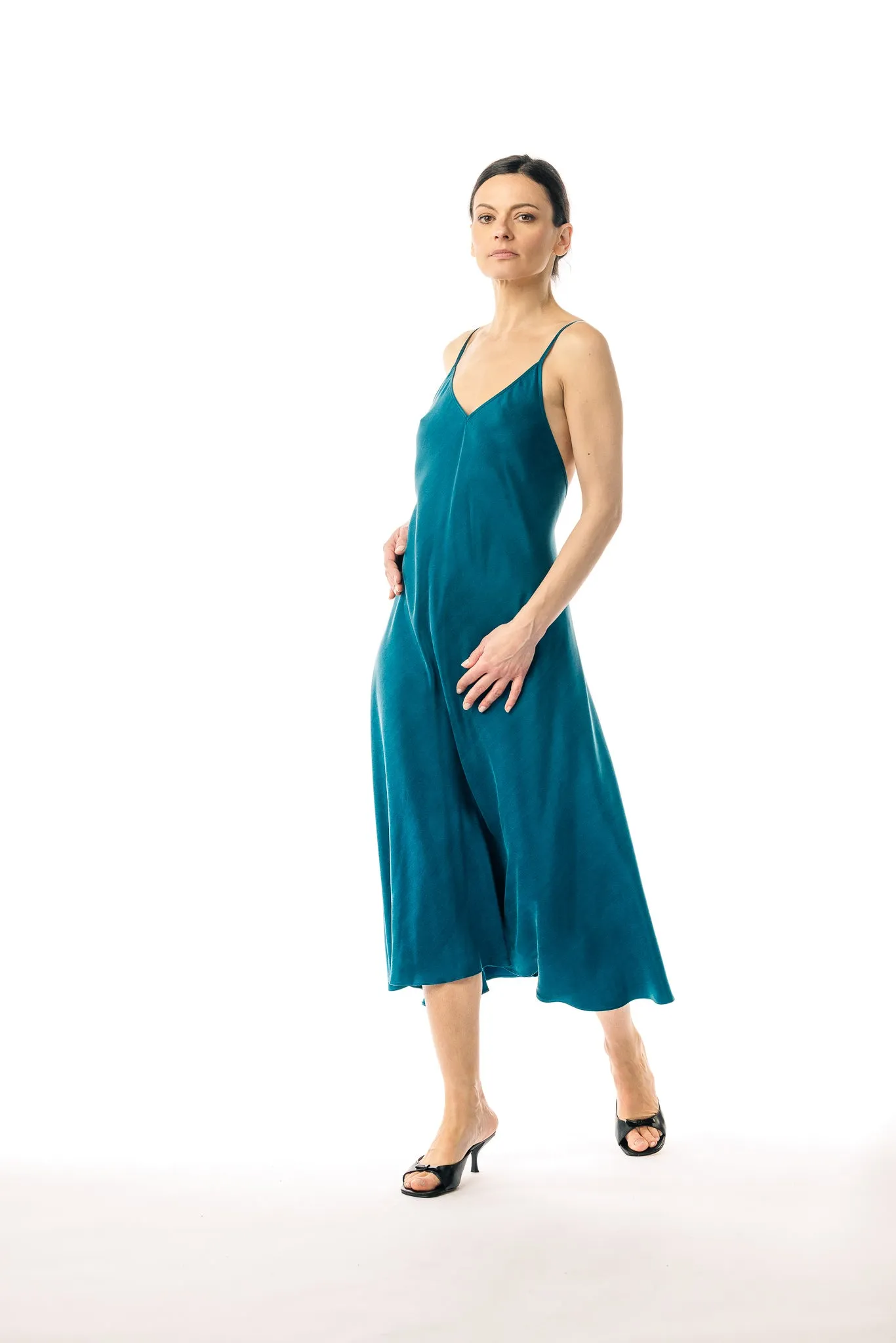 Esmeralda Cupro and EcoVero Slip Dress