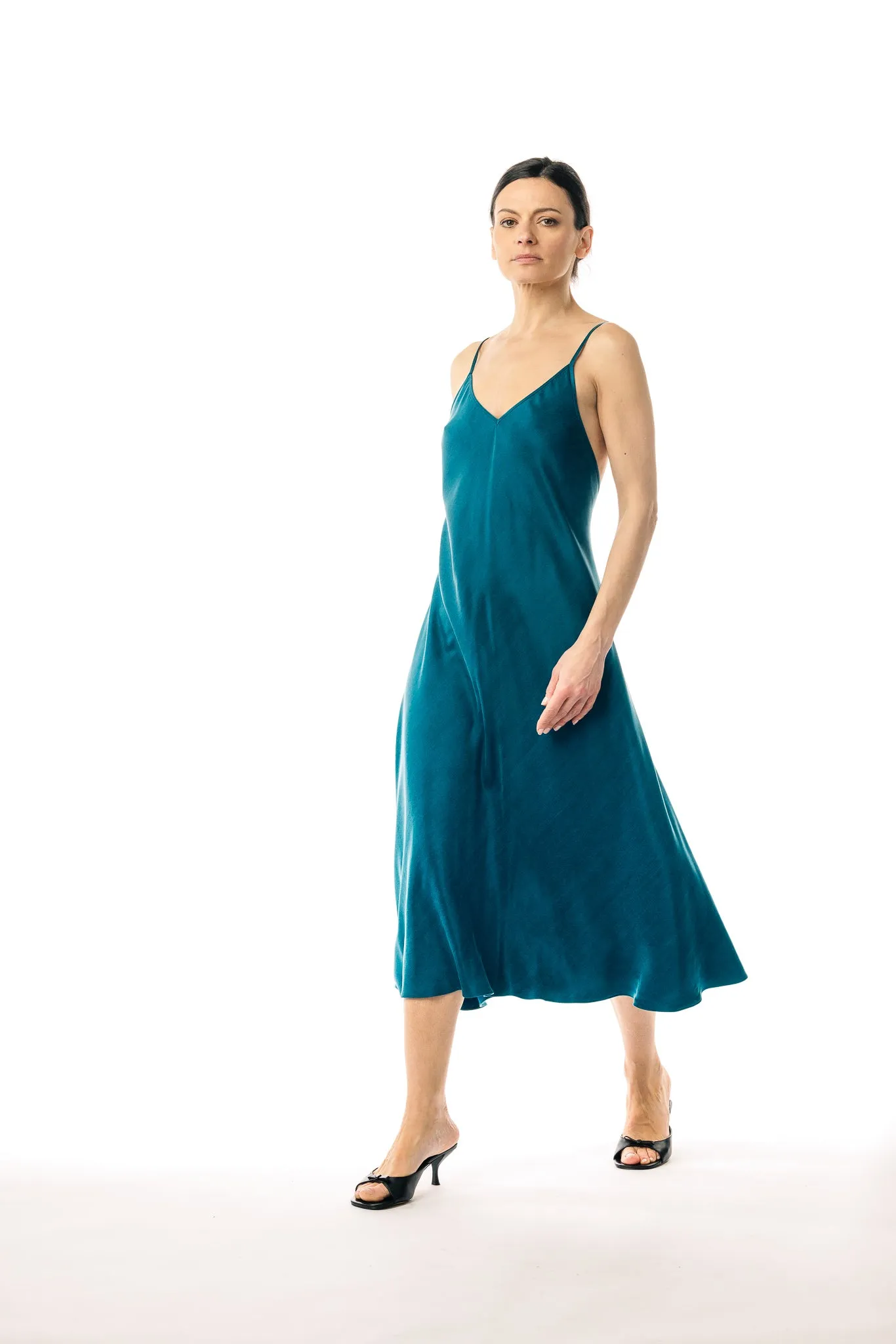 Esmeralda Cupro and EcoVero Slip Dress