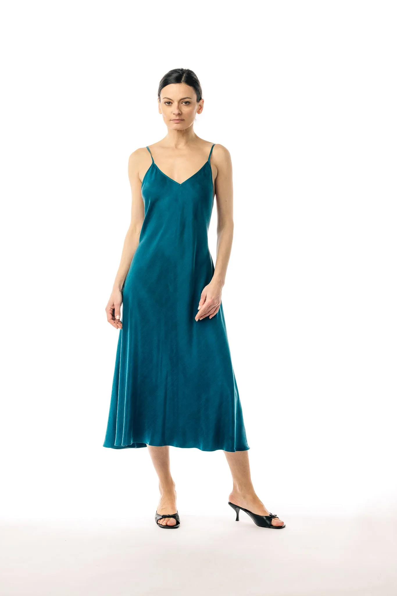 Esmeralda Cupro and EcoVero Slip Dress