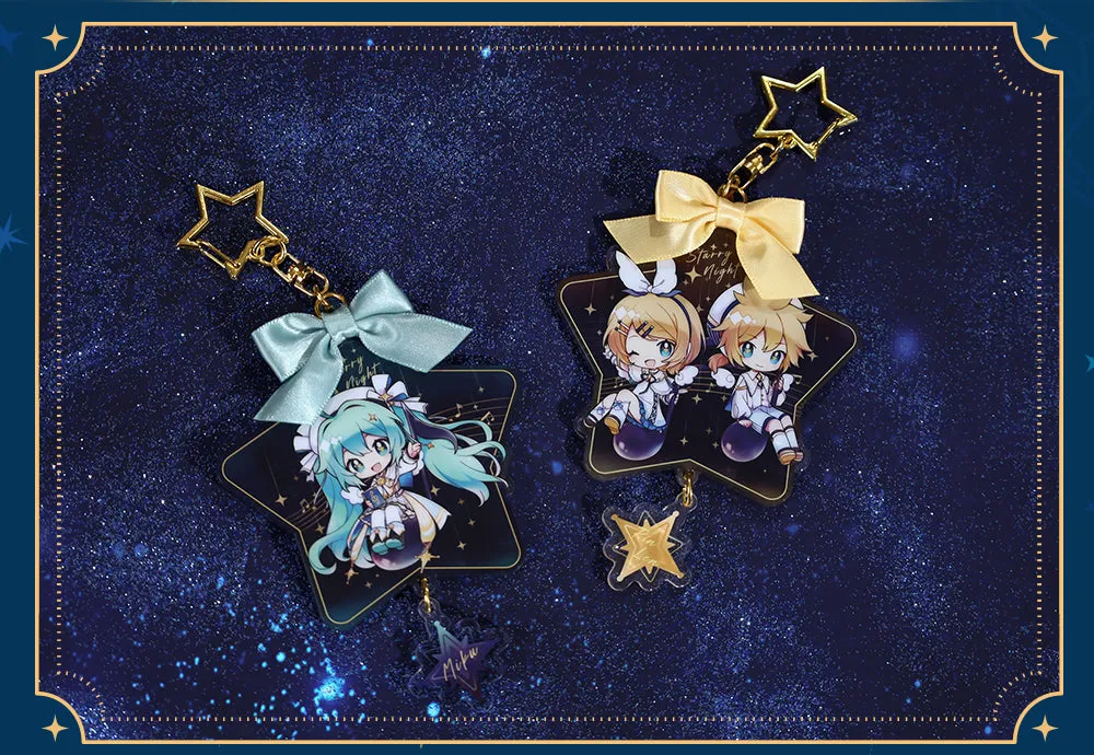 Hatsune Miku - Hatsune Miku Starry Night Acrylic Keychain BEMOE