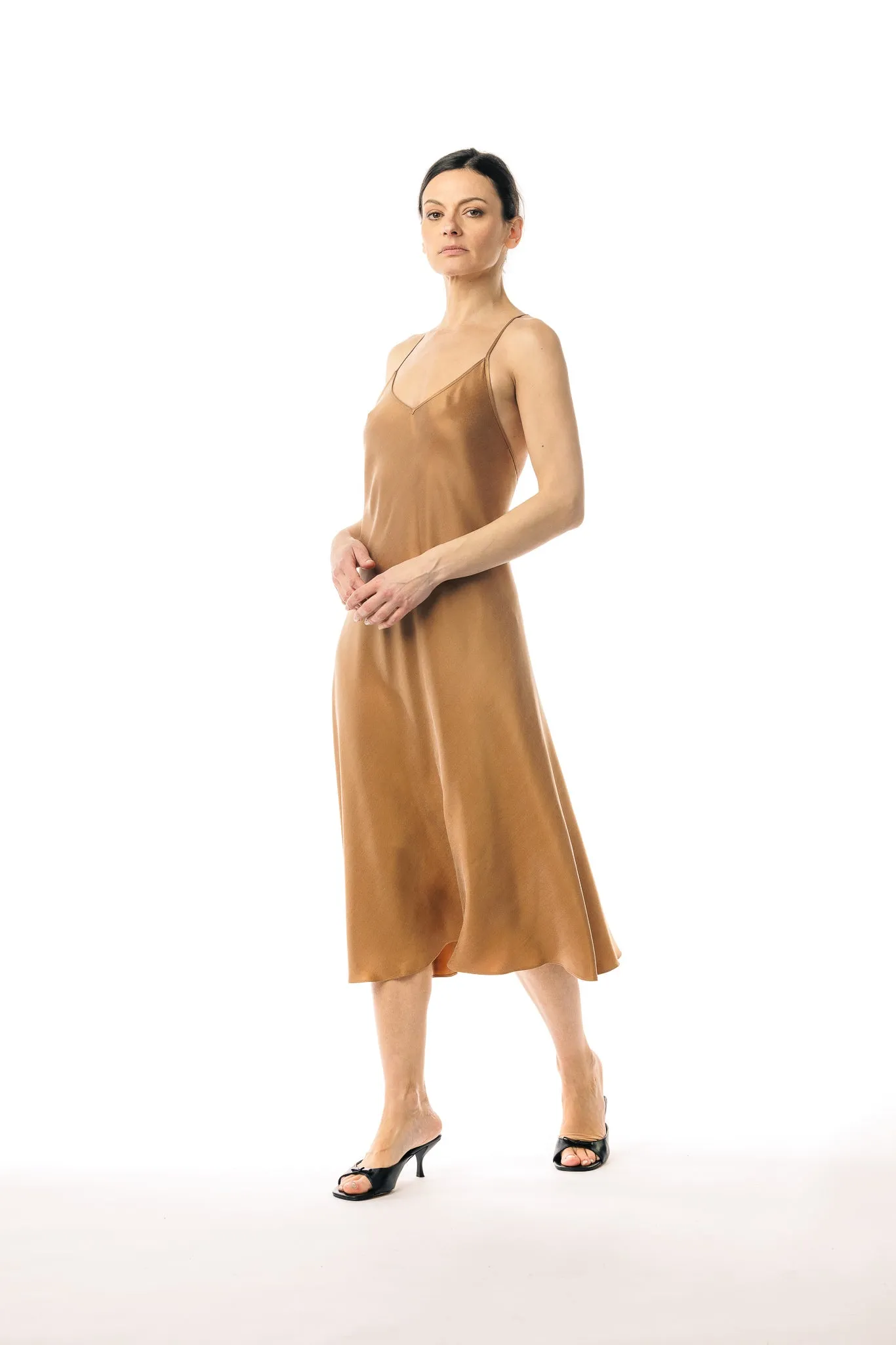 Hot Sand Cupro and EcoVero Slip Dress