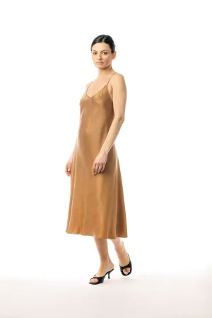 Hot Sand Cupro and EcoVero Slip Dress