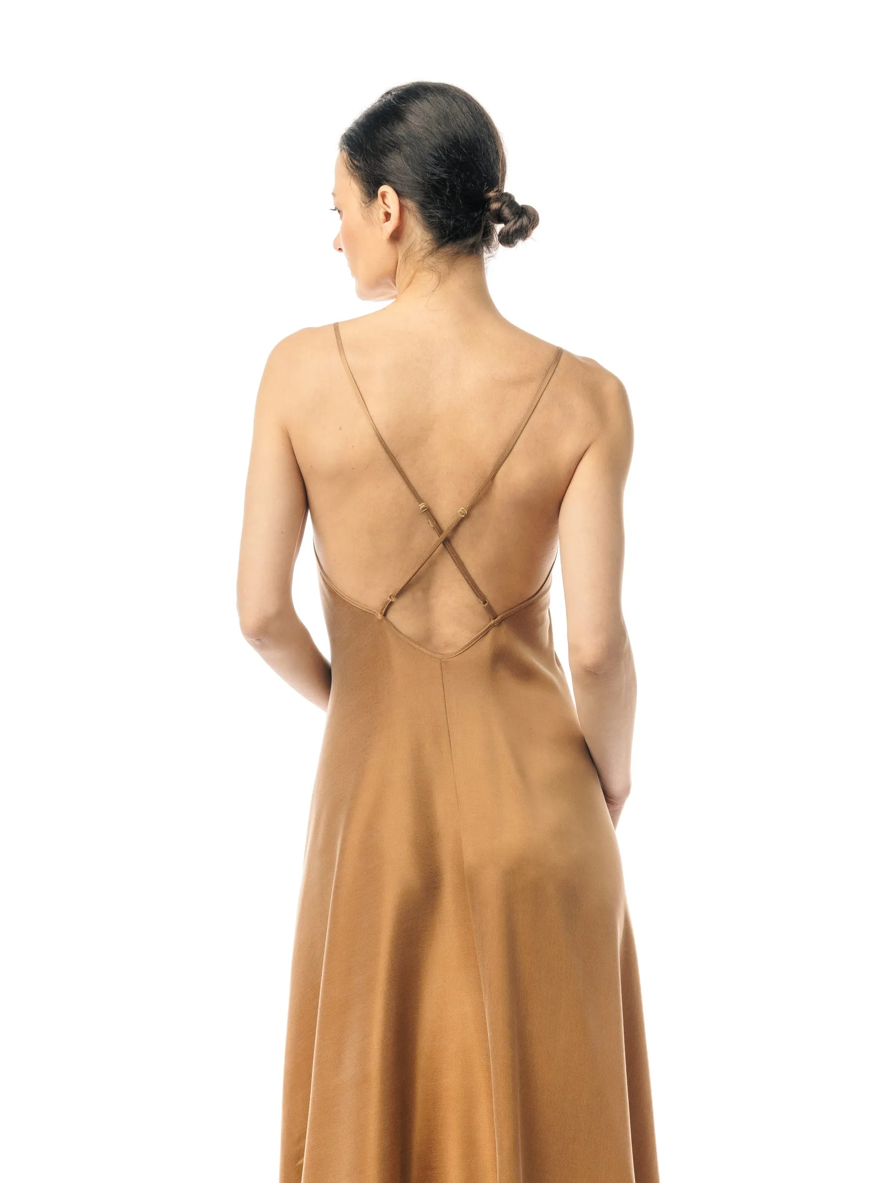 Hot Sand Cupro and EcoVero Slip Dress