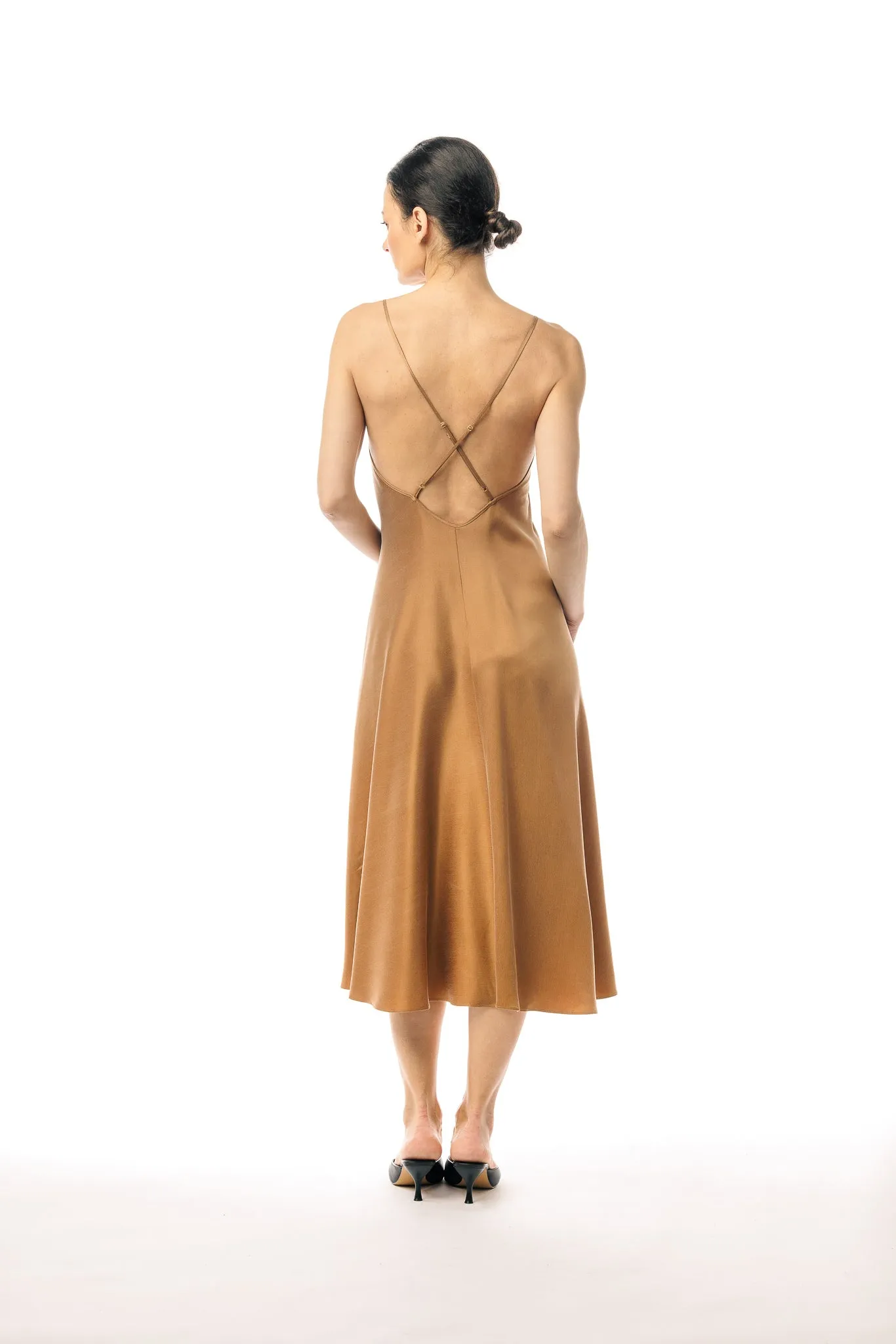 Hot Sand Cupro and EcoVero Slip Dress