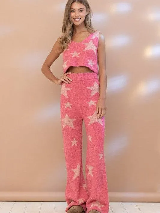 I'm the Star Soft and Cute Printed Tank and Pant Set