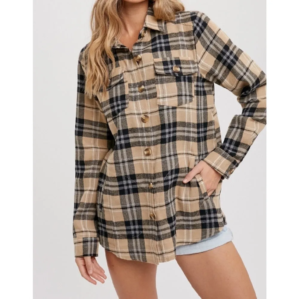 Kayce Flannel Plaid Top