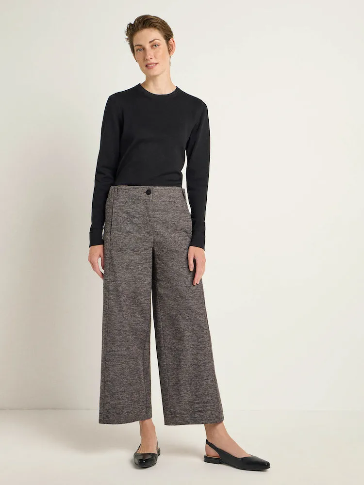 LANIUS 13966 Culotte trousers 185 dark grey melange women