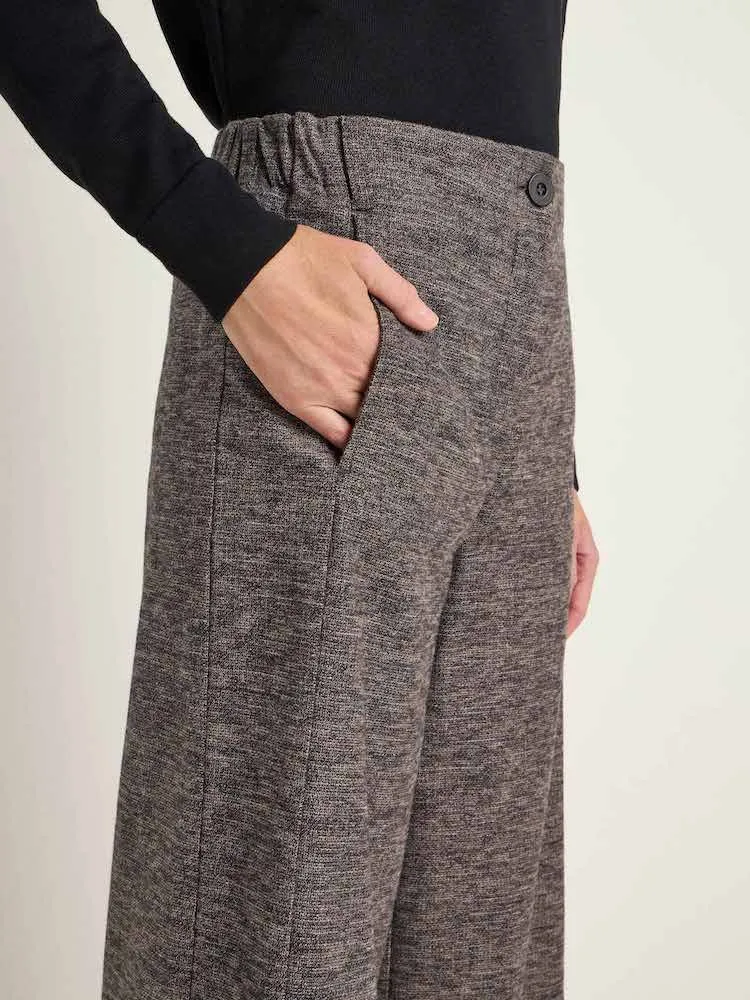 LANIUS 13966 Culotte trousers 185 dark grey melange women