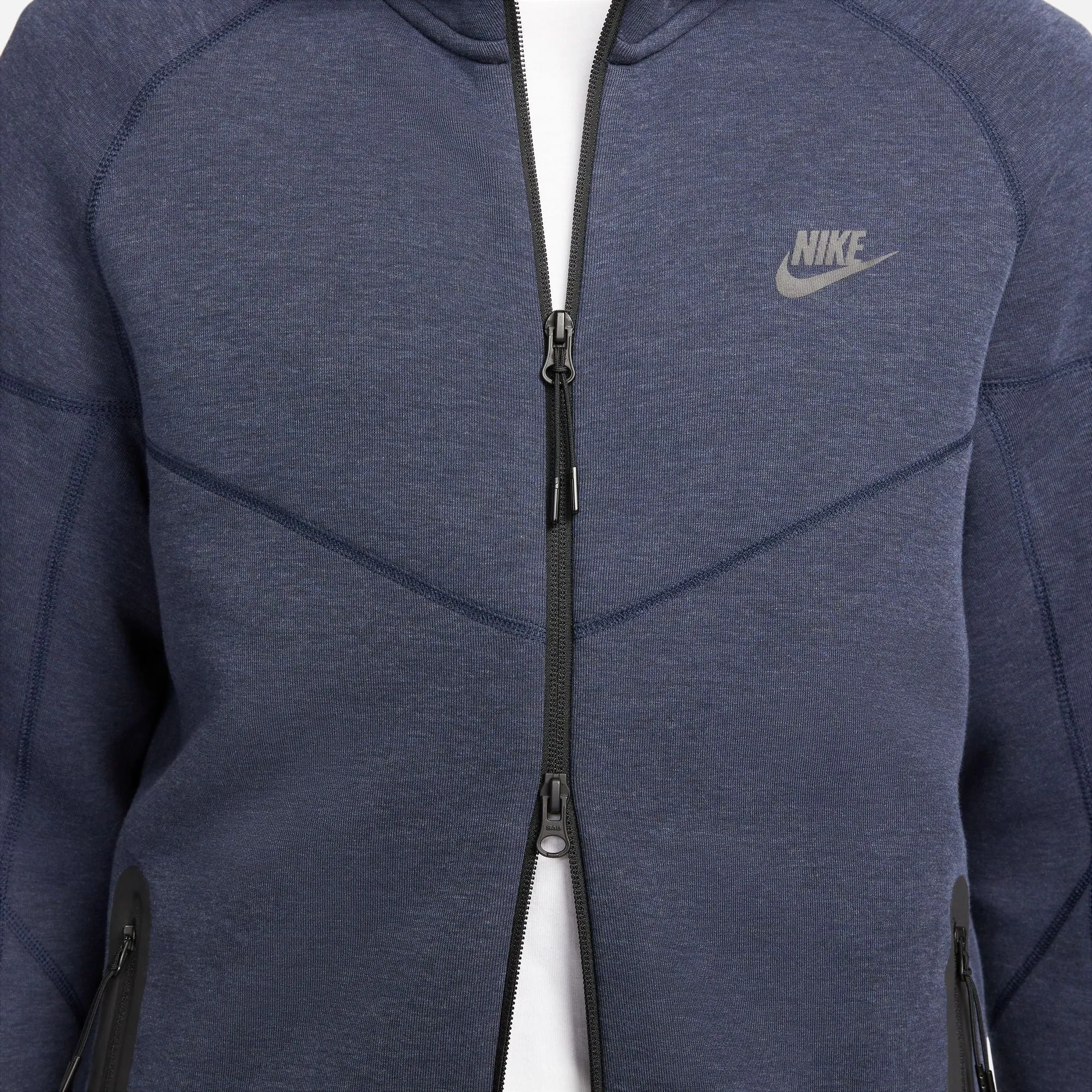 Men's Nike Tech Fleece Hoodie-OBSIDIANHEATHER/BLACK