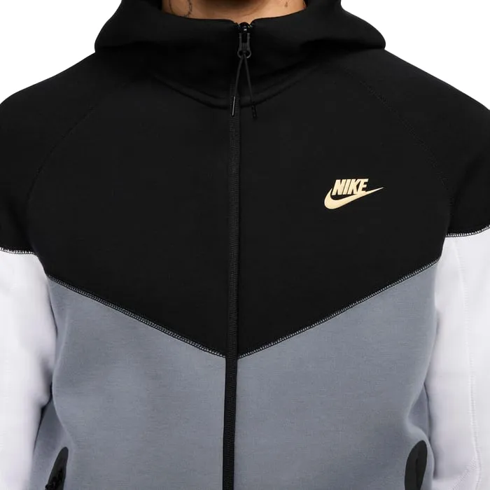 Nike Felpa con cappuccio da adulto Sportswear Tech Windrun FZ4709-011 nero-grigio