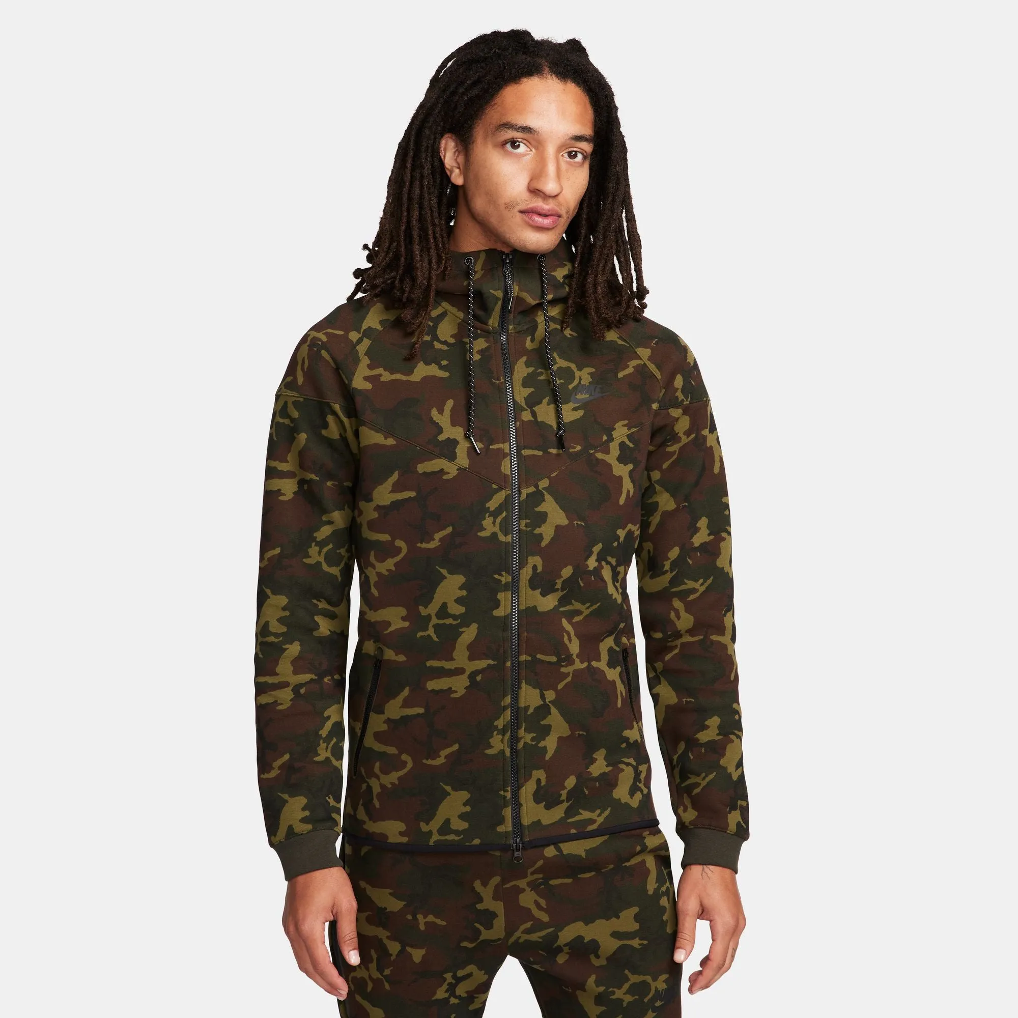 Nike Sportswear Tech Fleece OG Windrunner Green Camo Jacket