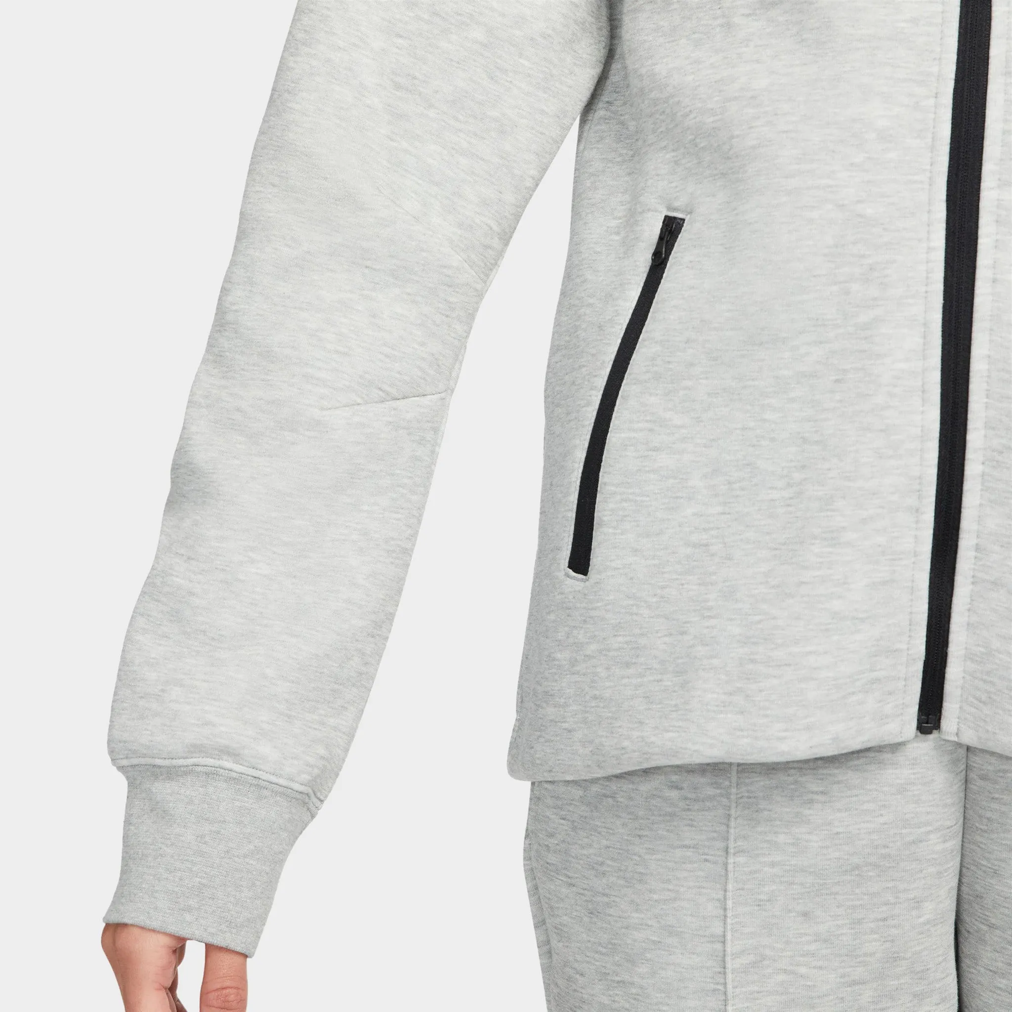 Nike Sportswear Women's Tech Fleece Windrunner Full-Zip Hoodie Dark Grey Heather / Black