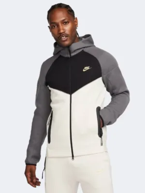 Nike Tech Fleece Windrunner Men Lifestyle Hoody Grey/Black/Brown