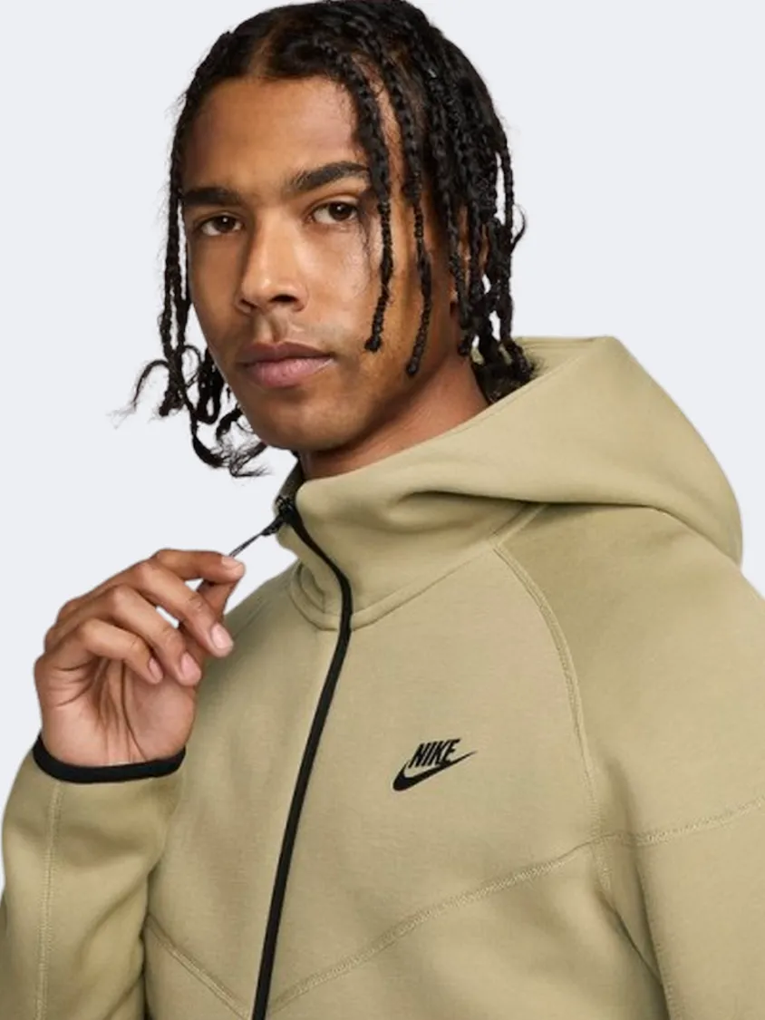 Nike Tech Fleece Windrunner Men Lifestyle Jacket Neutral Olive/Black