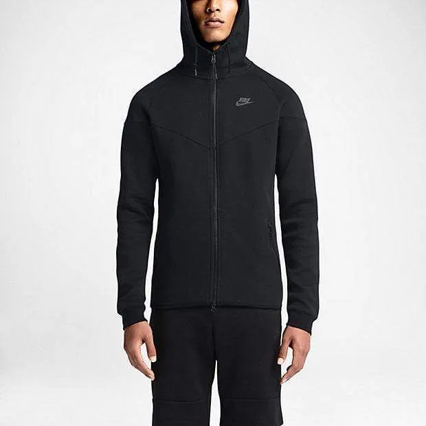 NIKE TECH FLEECE WINDRUNNER MEN'S HOODIE - Black