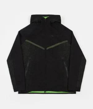 Nike Tech Pack Windrunner Full Zip Hoodie - Black / Mean Green / Black