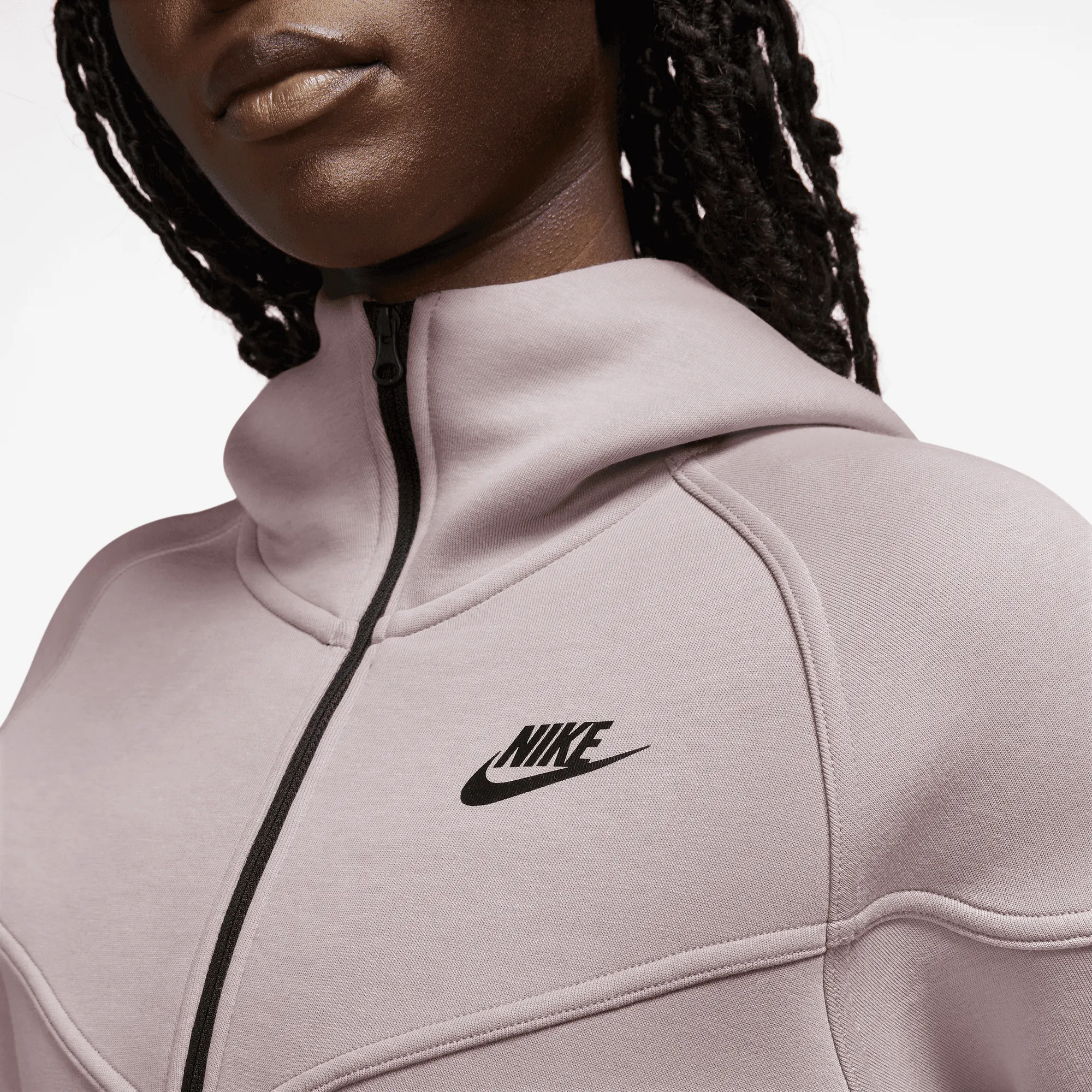 NIKE W NSW TCH FLC WR FZ HDY Full Zipp Hoodie Sport Jacke Damen