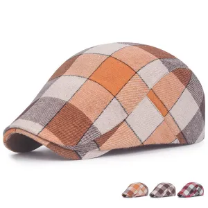 Plaid Retro Versatile Cap