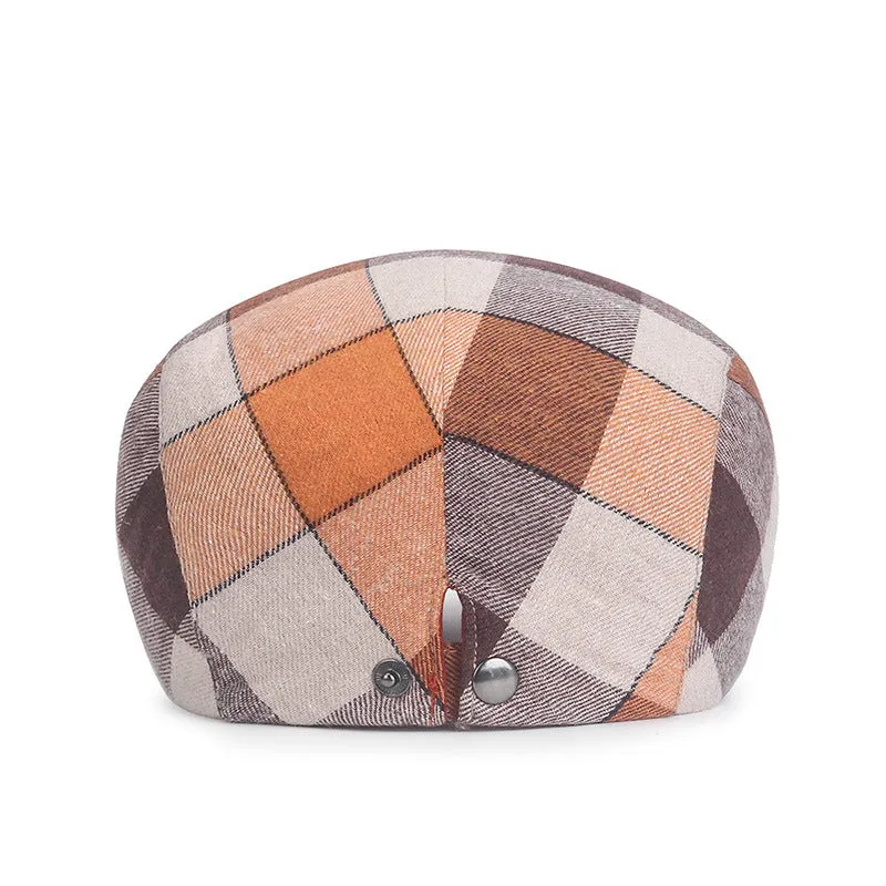 Plaid Retro Versatile Cap