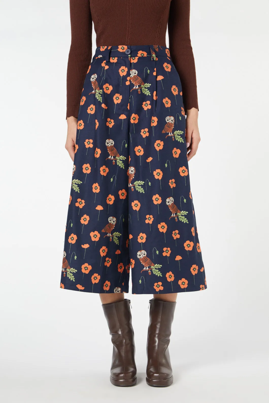 Poppy Owl Skort