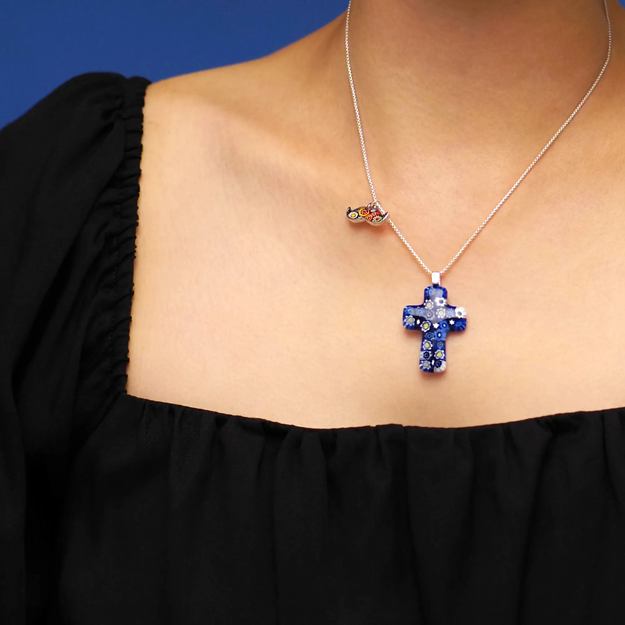 Starry Night Cross Necklace