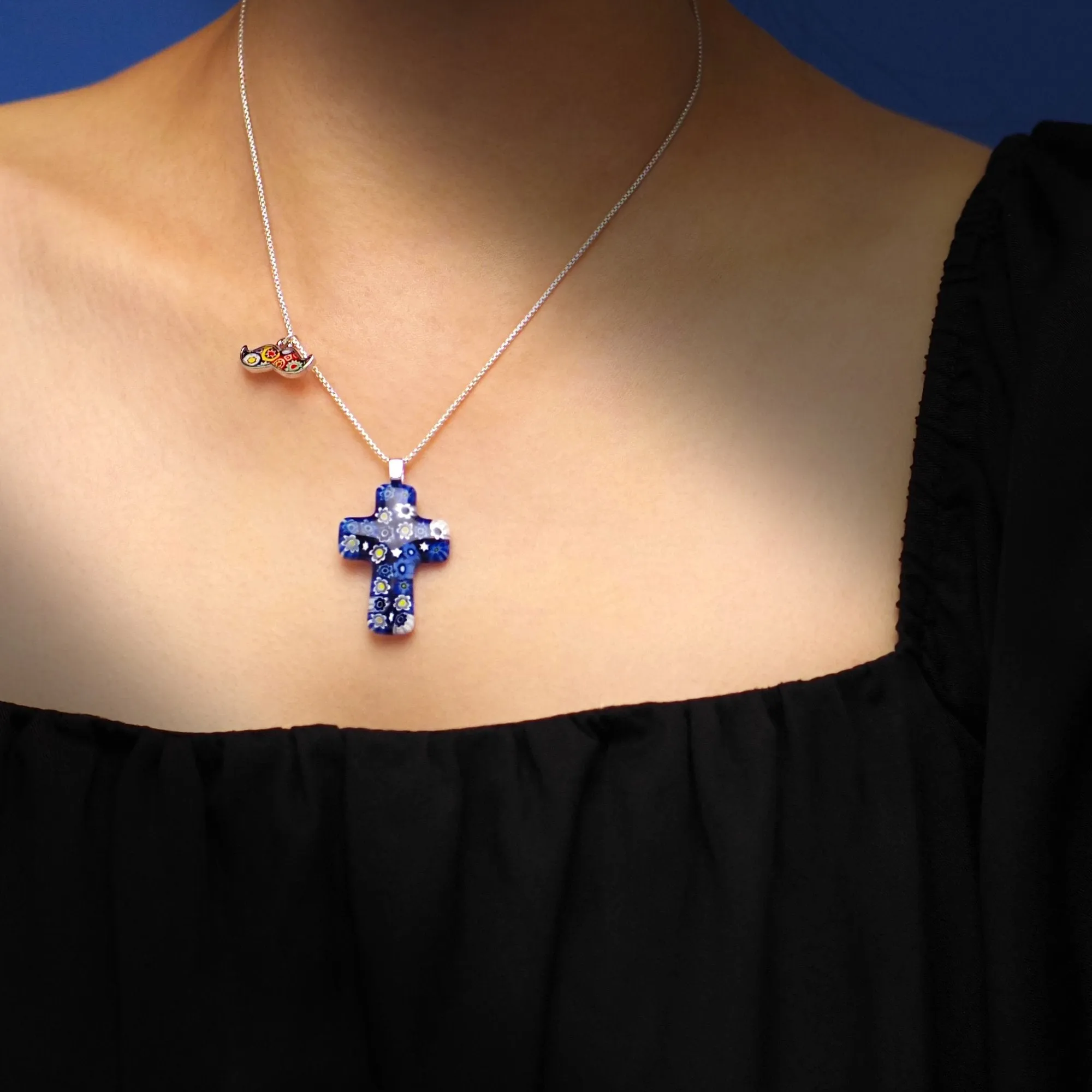 Starry Night Cross Necklace