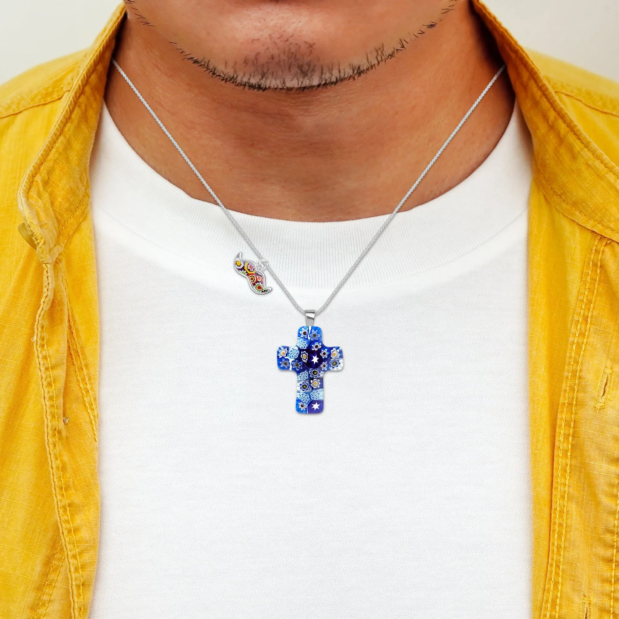 Starry Night Cross Necklace