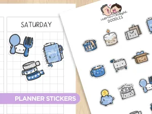 Starry Night - Doodles Planner Stickers