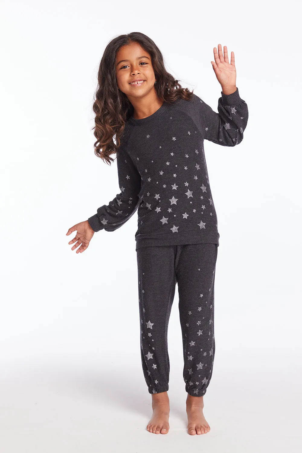 Starry Night Girls Pullover