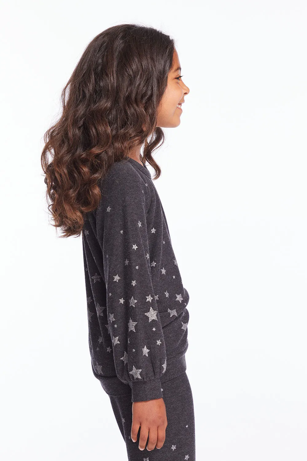 Starry Night Girls Pullover