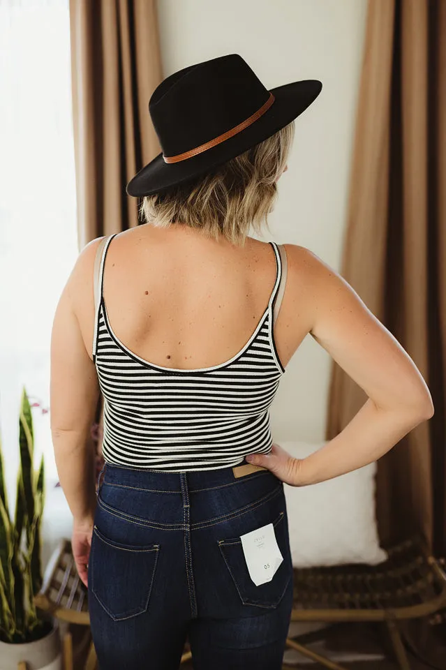 Striped Cami Bodysuit