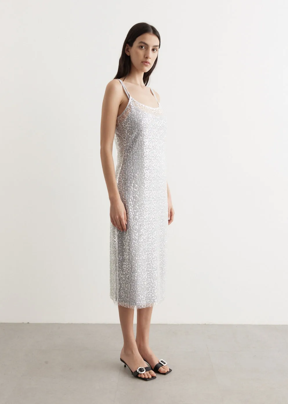 Sweetdust Sequin Slip Dress