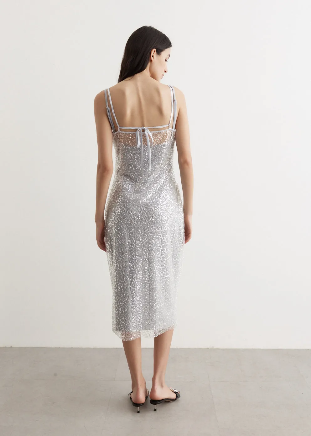 Sweetdust Sequin Slip Dress