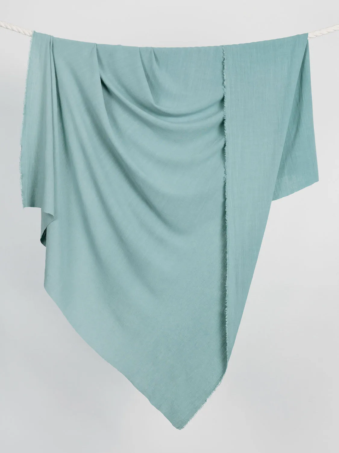 Textured Viscose Linen - Mineral Green