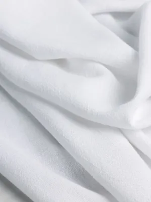 Textured Viscose Linen - White